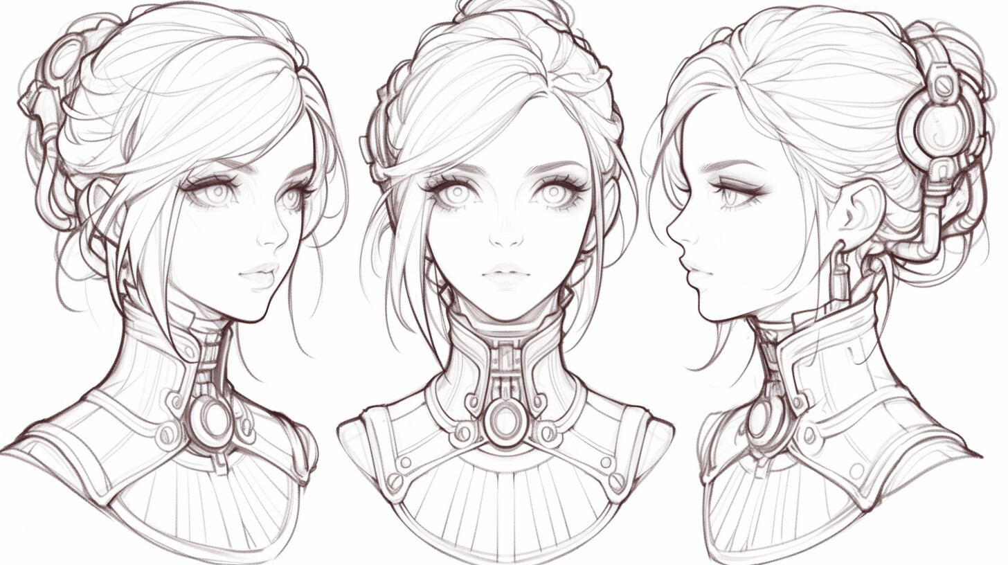 Tika Concept - +340 Steampunk Female Sketch Reference(4k) - 11/11 - IA - Publication entre le 18 décembre 2024 et le 7 août 2023 - Téléchargement 16 janvier 2026 - Source https://www.artstation.com