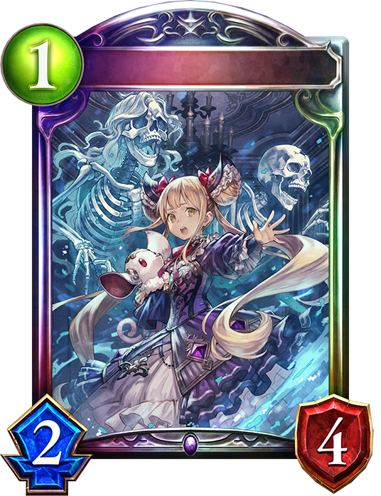 Luna, fille aux esprits - 1/1 - 2/2 - Shadowverse - Appartenance : Nécromanciers - Extension : Renascent Chronicles - Sortie 29 juin 2021 - Téléchargement 6 décembre 2025 - Source https://shadowverse-portal.com